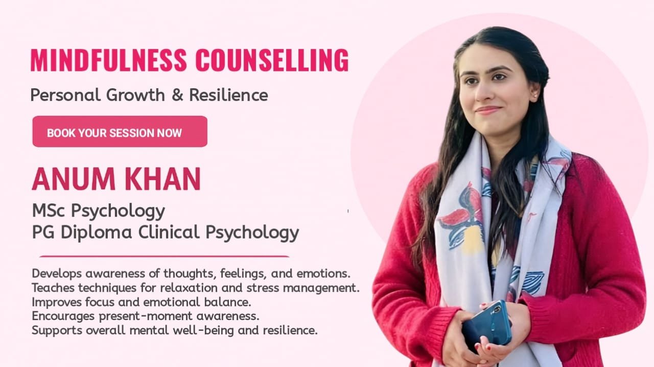 mindfulness counseling psychologist islamabad